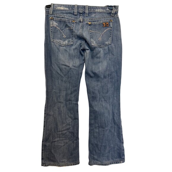 Joes Jeans Womens Bootcut Distressed Denim W26 Embellished Pockets Light Wash US - Picture 2 of 6